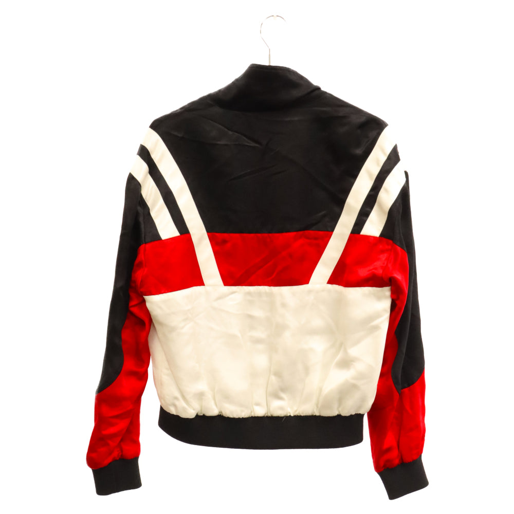 SAINT LAURENT PARIS(サンローランパリ) 22SS シルクテディジャケット トラックジャケット 664170-Y2D60 レッド/ホワイト