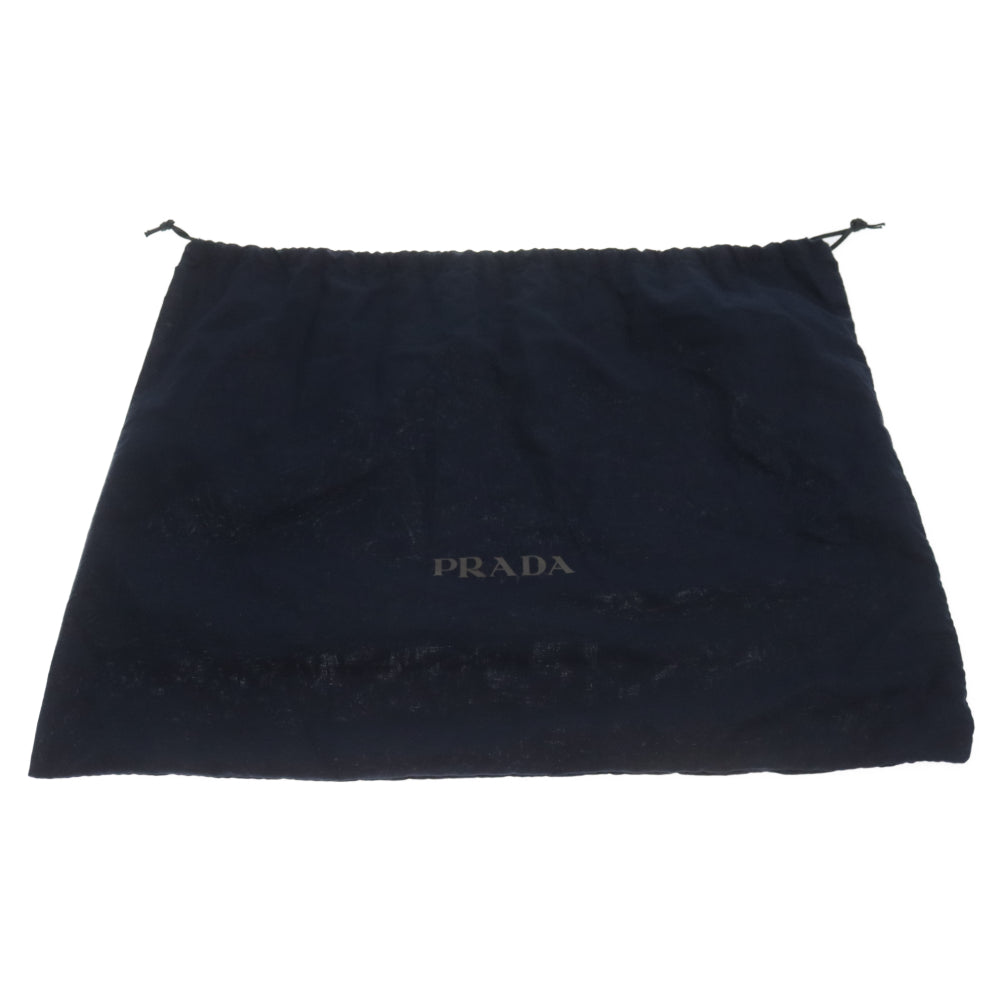 PRADA(プラダ) ミニポーチ付 ナイロン バケットハット 帽子 ホワイト 2HC282 2DMI