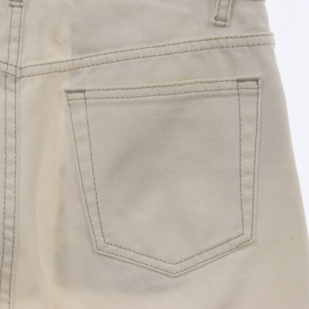 Maison Margiela(メゾンマルジェラ) 20SS カットオフデザイン ホワイトデニムパンツ レディース S51LA0115