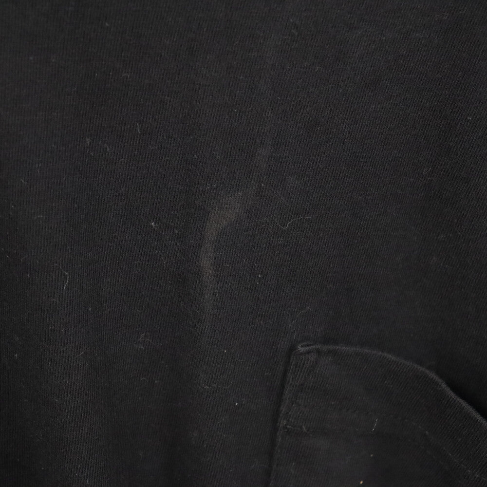 CHROME HEARTS(クロムハーツ) Neck Logo L/S TEE ネックロゴ スリーブプリント 長袖Tシャツ クルーネックカットソー ブラック