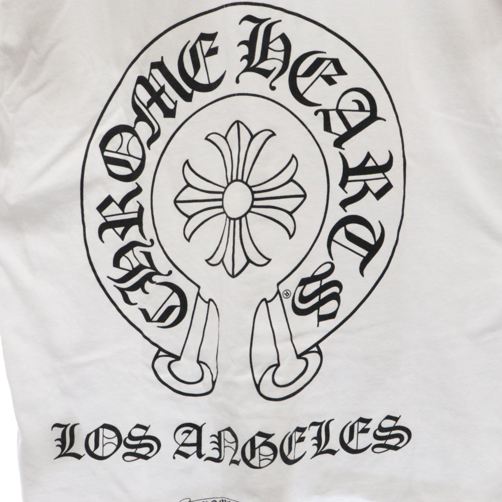 CHROME HEARTS(クロムハーツ) Los Angeles Horseshoe Tee クロムハーツ ホースシューTシャツ 半袖カットソー ポケT プリント ロサンゼルス限定