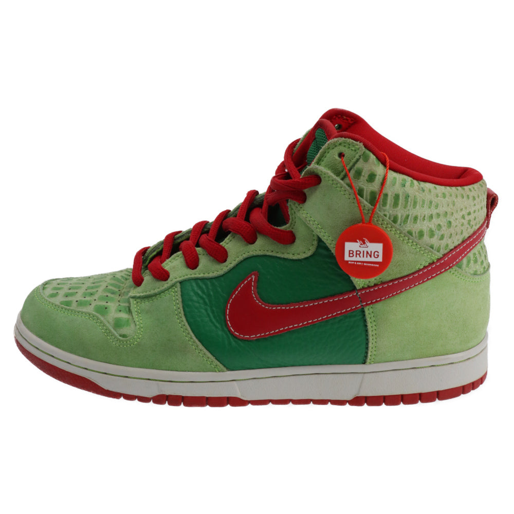 NIKE SB(ナイキエスビー) SB Dunk High Pro Dr. Feelgood FOREST/VARSITY RED エスビーダンクハイプロ ドクターフィールグッド グリーン/レッド 305050‐362 US9.5/27.5cm