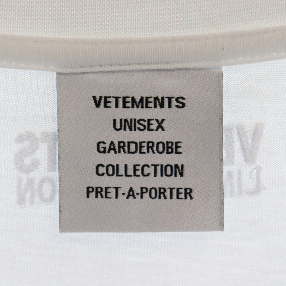 VETEMENTS(ヴェトモン) 22SS Short Sleeve Tee ショート スリーブ 半袖カットソー Tシャツ ホワイト UE52TR190W