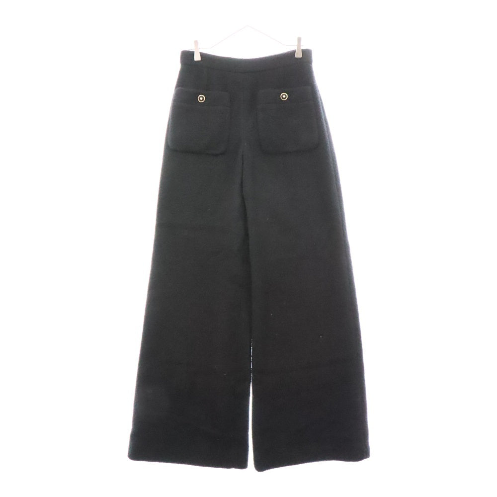 CHANEL(シャネル) カセンティーノ ピリング加工 カシミア ウール ボトムス ストレートパンツ P64439V47050 レディース ブラック