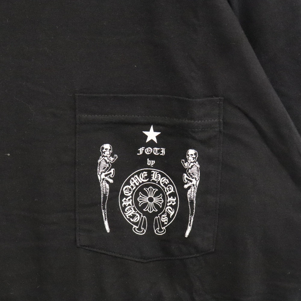 CHROME HEARTS(クロムハーツ) JOE FOTI HERE COMES MR.OCULUSTOKYO OSAKA 半袖カットソー Tシャツ ブラック