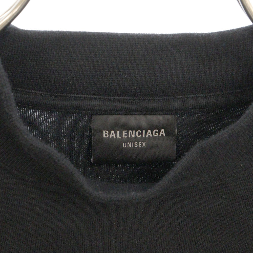 BALENCIAGA(バレンシアガ) 23AW LAYERED SPORTS LOGO TEE レイヤード スポーツ ロゴT 半袖Tシャツカットソー ブラック 739028 TPVF2