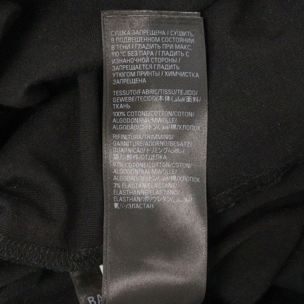 BALENCIAGA(バレンシアガ) 23AW LAYERED SPORTS LOGO TEE レイヤード スポーツ ロゴT 半袖Tシャツカットソー ブラック 739028 TPVF2
