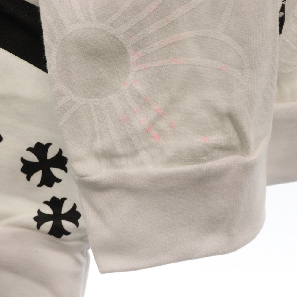 CHROME HEARTS(クロムハーツ) STENCIL HOODIE ステンシル フーディー 総柄 プリント プルオーバーパーカー ホワイト/マルチカラー