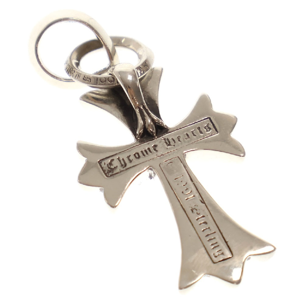 CHROME HEARTS(クロムハーツ) CH CRS SML WBALE PD スモールCHクロス ベイル PAVEダイヤ Wベイル ネックレストップ シルバー