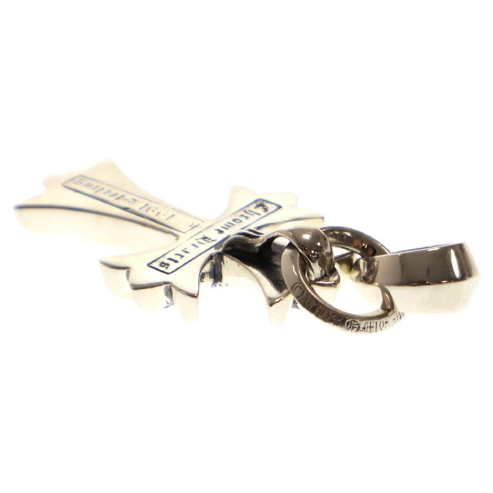 CHROME HEARTS(クロムハーツ) CH CRS SML WBALE PD スモールCHクロス ベイル PAVEダイヤ Wベイル ネックレストップ シルバー