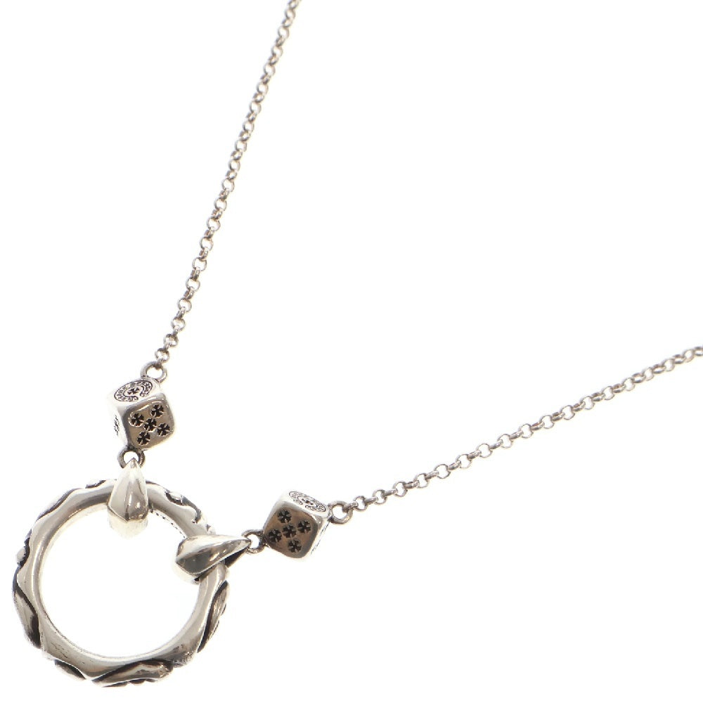 CHROME HEARTS(クロムハーツ) SLV NECKLACE EYEWEAR LOOP DICE DBL アイウェア ループ ダイス ダブル シルバー ネックレス シルバー
