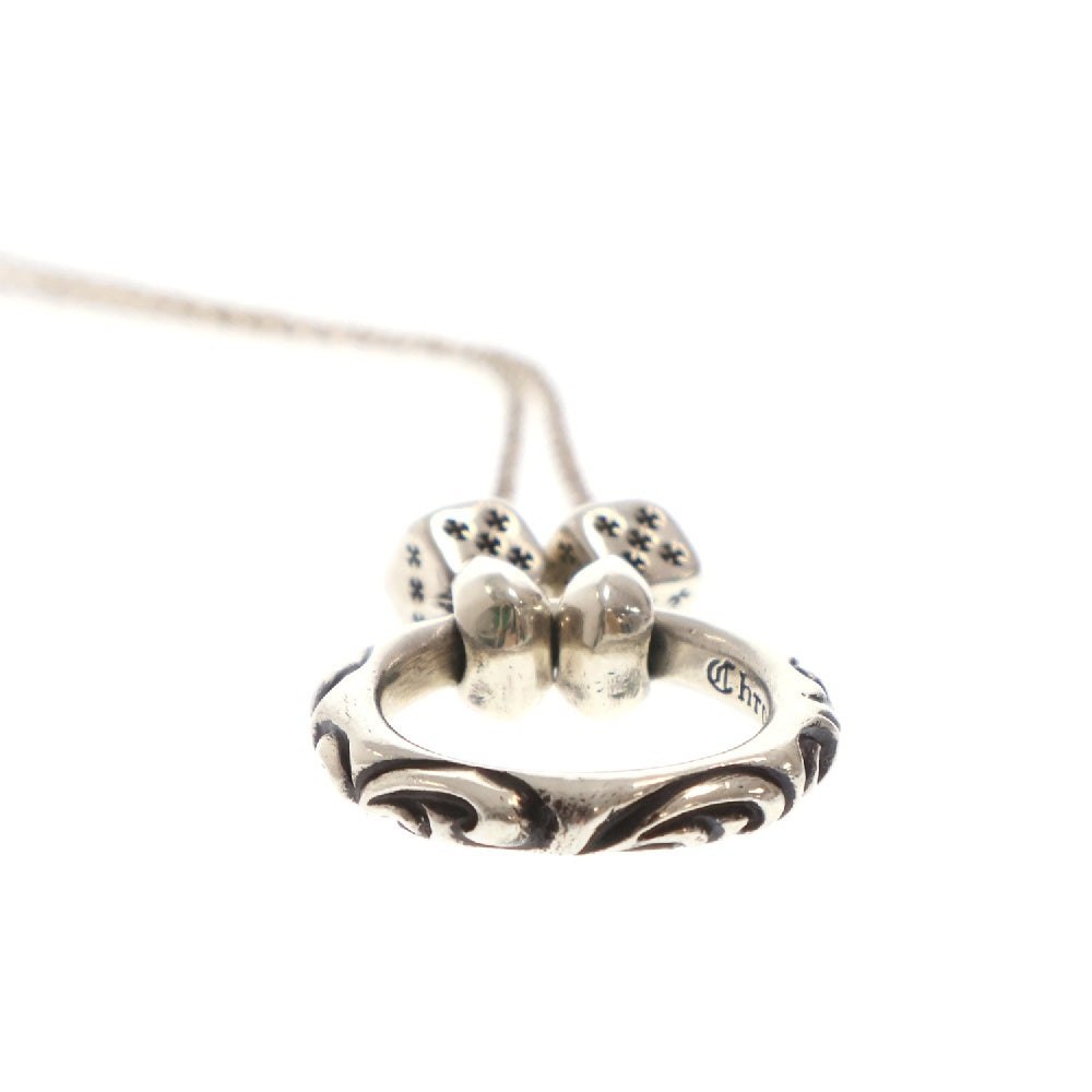 CHROME HEARTS(クロムハーツ) SLV NECKLACE EYEWEAR LOOP DICE DBL アイウェア ループ ダイス ダブル シルバー ネックレス シルバー