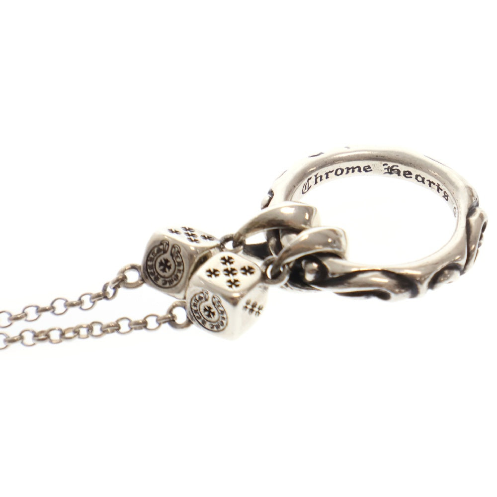 CHROME HEARTS(クロムハーツ) SLV NECKLACE EYEWEAR LOOP DICE DBL アイウェア ループ ダイス ダブル シルバー ネックレス シルバー