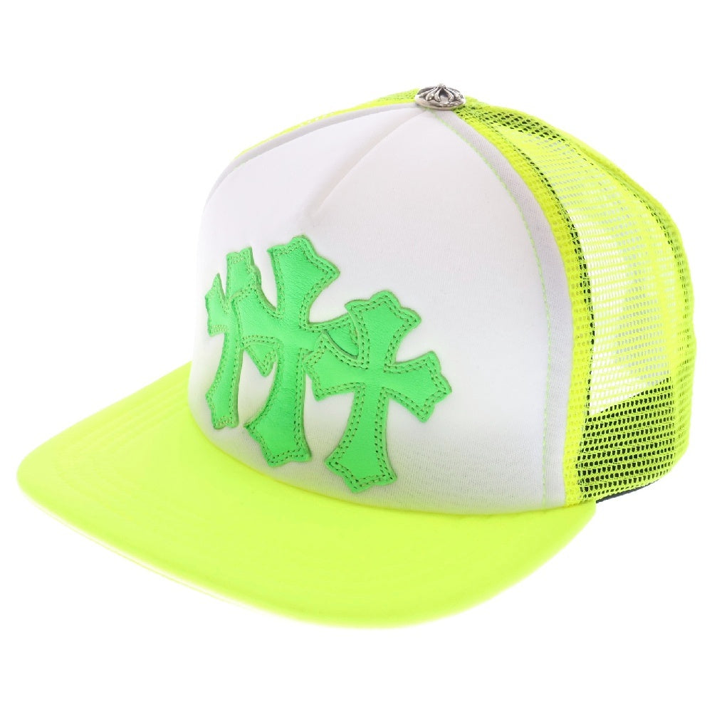 CHROME HEARTS(クロムハーツ) CRS PATCH Trucker Cap クロスパッチ メッシュトラッカー キャップ イエロー