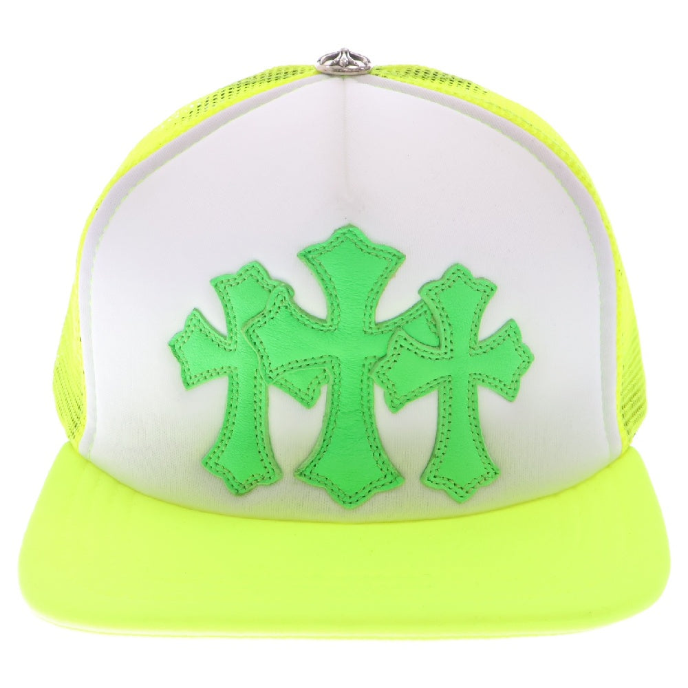 CHROME HEARTS(クロムハーツ) CRS PATCH Trucker Cap クロスパッチ メッシュトラッカー キャップ イエロー