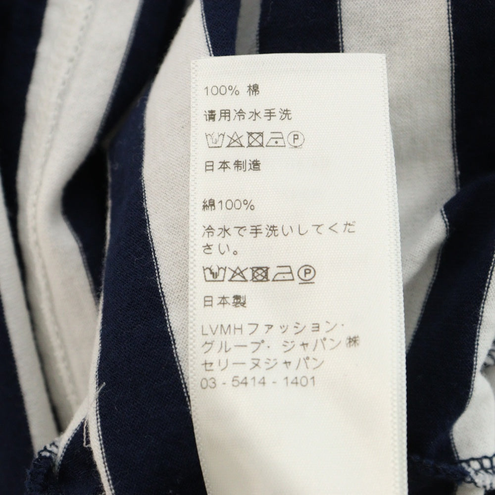 CELINE(セリーヌ) 19SS ボーダー レディース クルーネック 半袖Tシャツ ホワイト/ネイビー 2X059328E