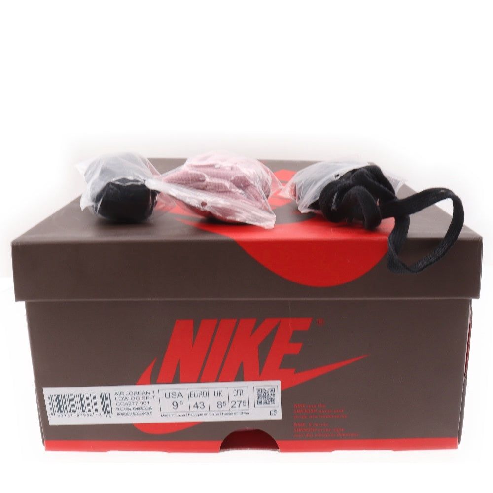 NIKE(ナイキ) ×TRAVIS SCOTT AIR JORDAN 1 LOW OG SP-T CQ4277-001 トラビススコット エアジョーダン1 ローカットスニーカー ブラウン US9.5/27.5cm