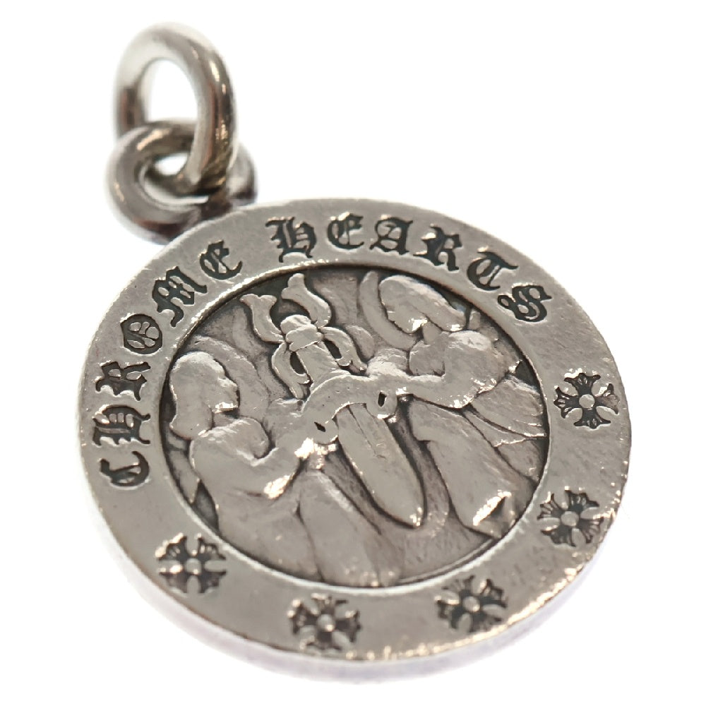 CHROME HEARTS(クロムハーツ) CHRM ANGL MDL エンジェルメダルチャーム V2 シルバーネックレス