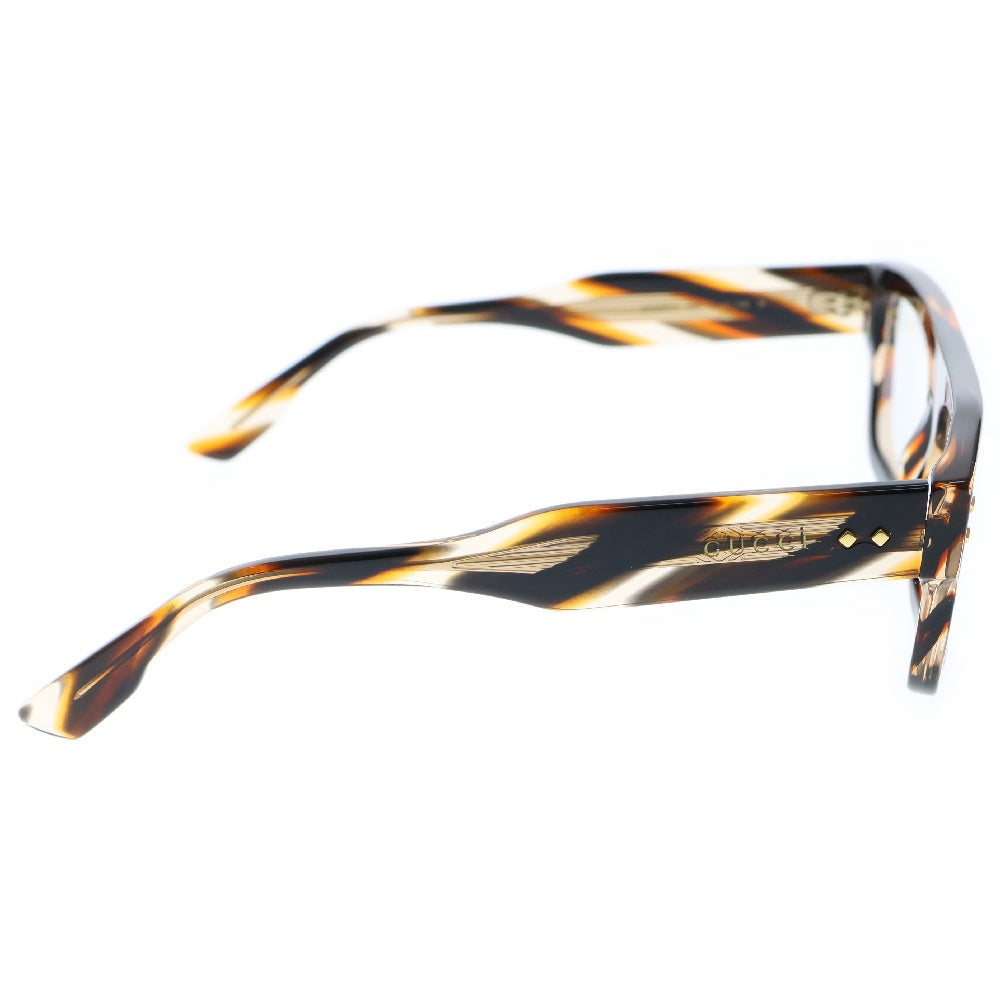 GUCCI(グッチ) ウェリントン メガネ 眼鏡 アイウェア ブラウン GG1085O ※度入り