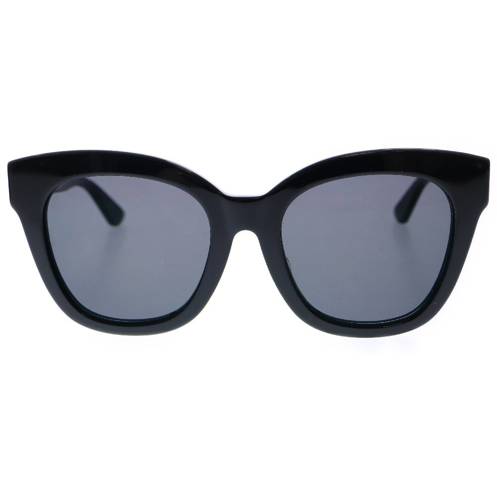 GUCCI(グッチ) サイドGGロゴ ブラックフレーム ブラックレンズ サングラス GG0029SA ※度入り