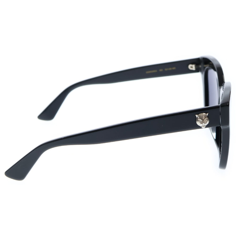 GUCCI(グッチ) サイドGGロゴ ブラックフレーム ブラックレンズ サングラス GG0029SA ※度入り