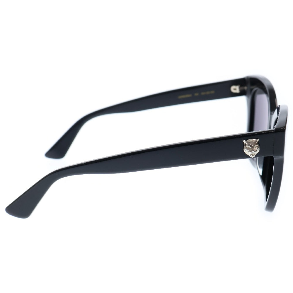 GUCCI(グッチ) フォックス型 ブラックフレーム ブラックレンズ サングラス GG0029SA ※度入り