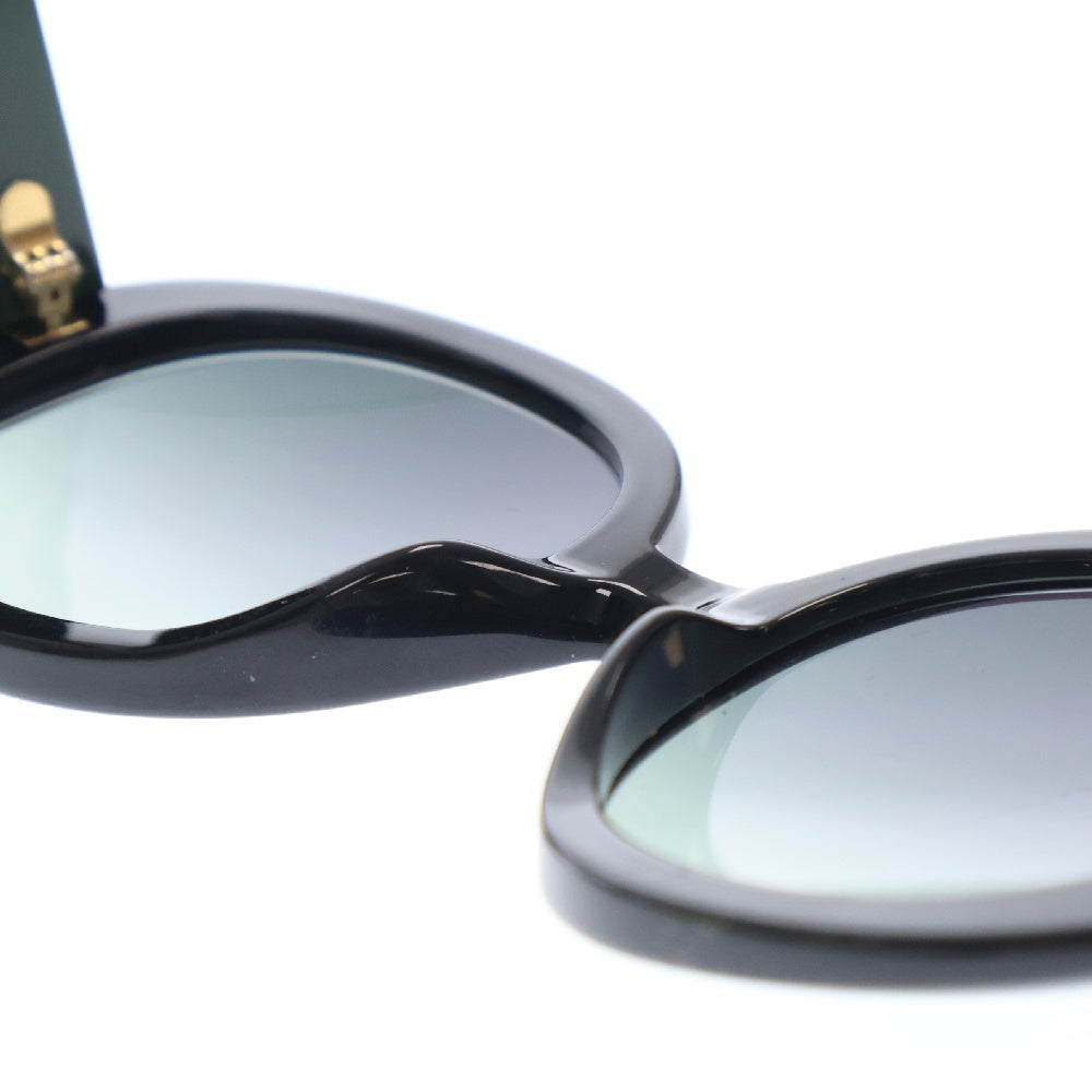 GUCCI(グッチ) シェリーライン ラウンド型 ブラックレンズ レディースサングラス GG0712S ※度入り