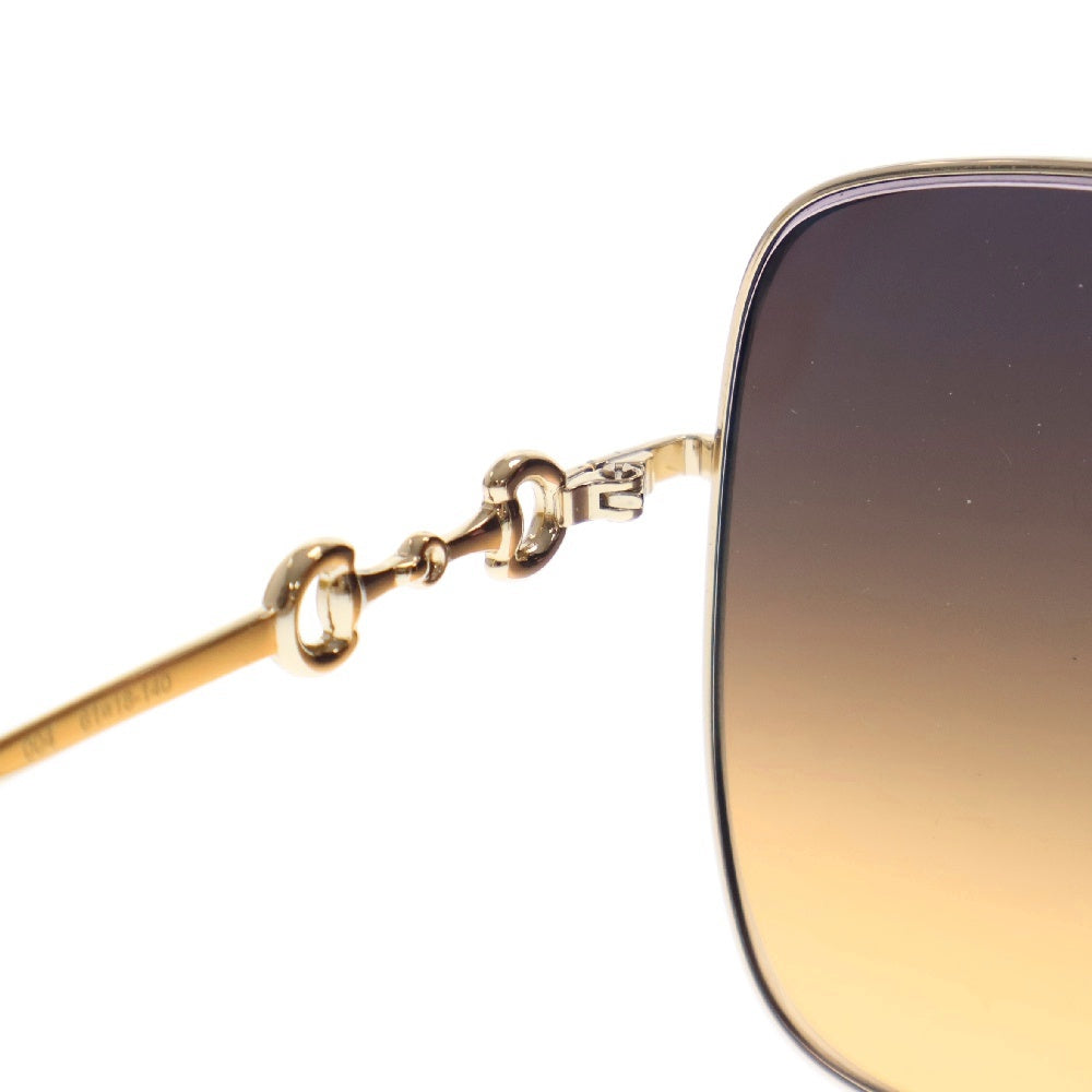 GUCCI(グッチ) スクエア型 メタルフレーム カラーレンズ サングラス GG0624S ※度入り