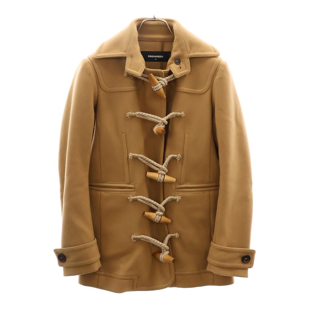 DSQUARED2(ディースクエアード) 20AW ウールダッフルコート ベージュ レディース S72AA0457 S53003 フード欠品