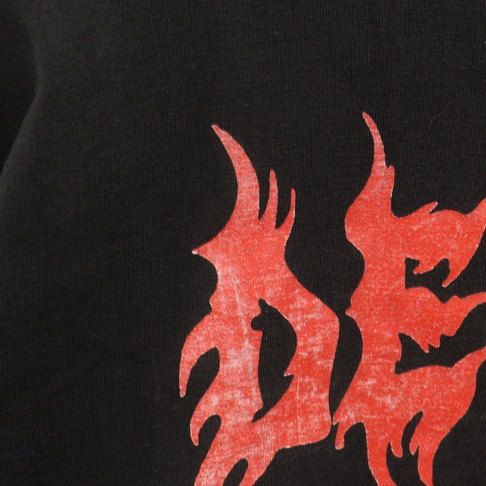 VINTAGE(ヴィンテージ) 90s DEICIDE BEHIND THE LIGHT LS TEE ディーサイド バンド 袖プリント長袖Tシャツ 長袖カットソー ブラック