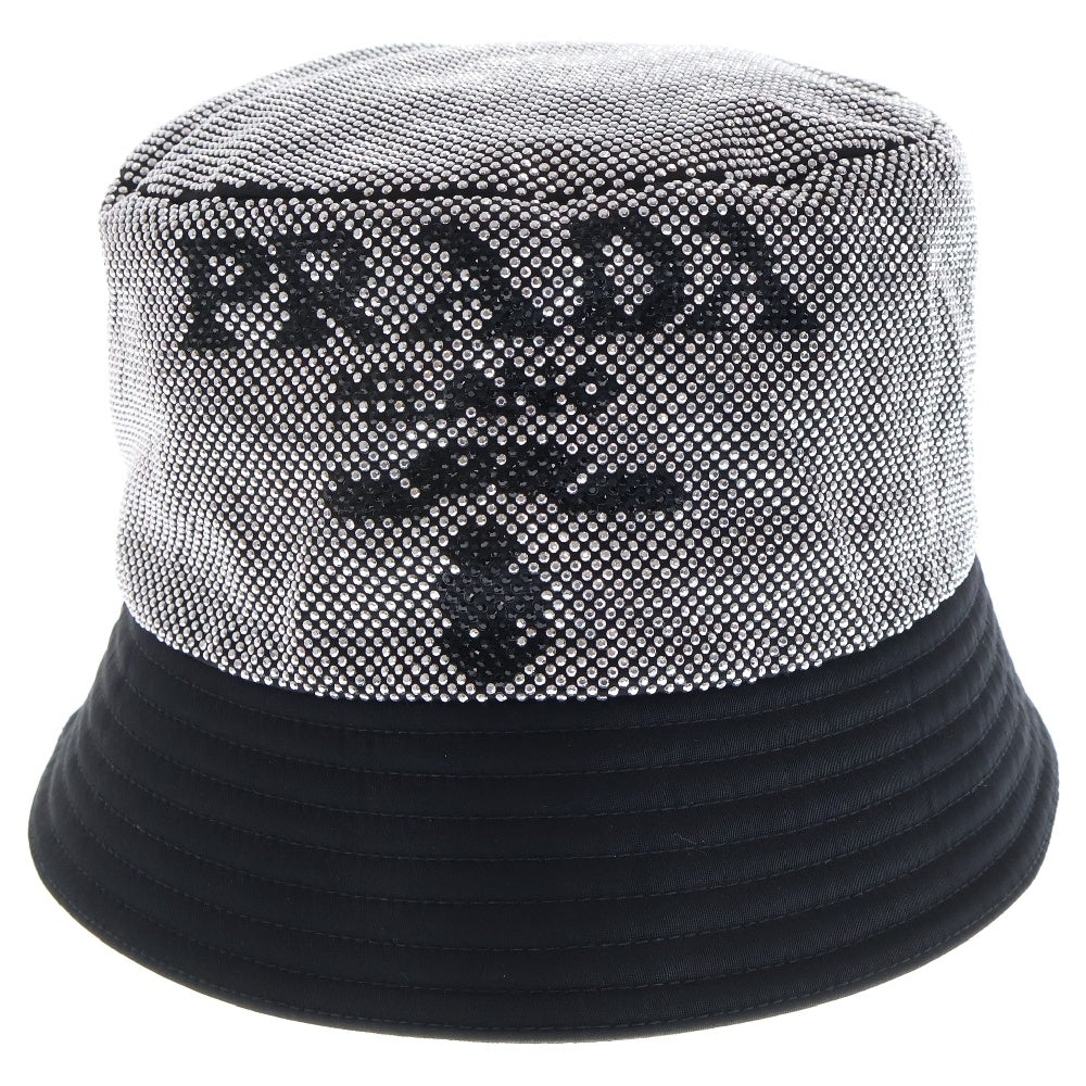PRADA(プラダ) シルバーストーン ロゴバケットハット シルバー 2HC137 2D0S