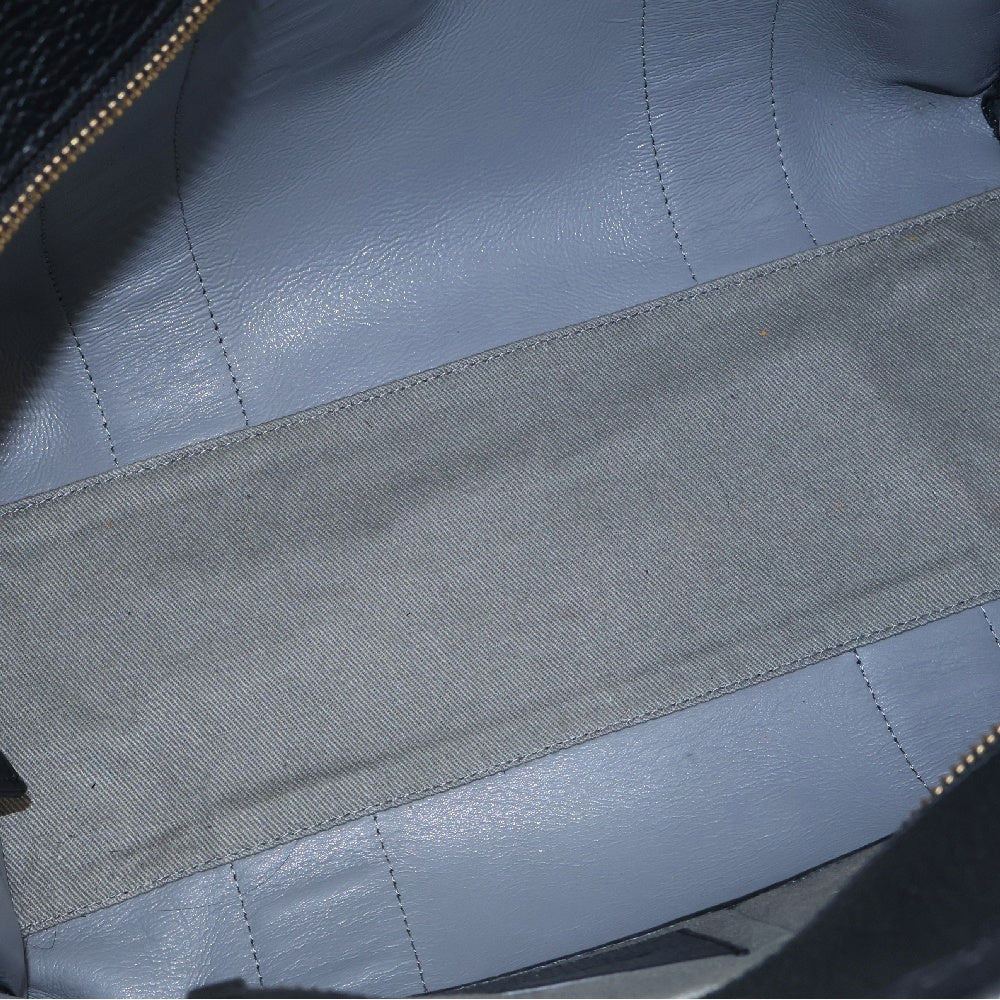 MARC JACOBS(マークジェイコブス) THE TOTE BAG ロゴプリント レザー トートバッグ ブラック H020L01FA21