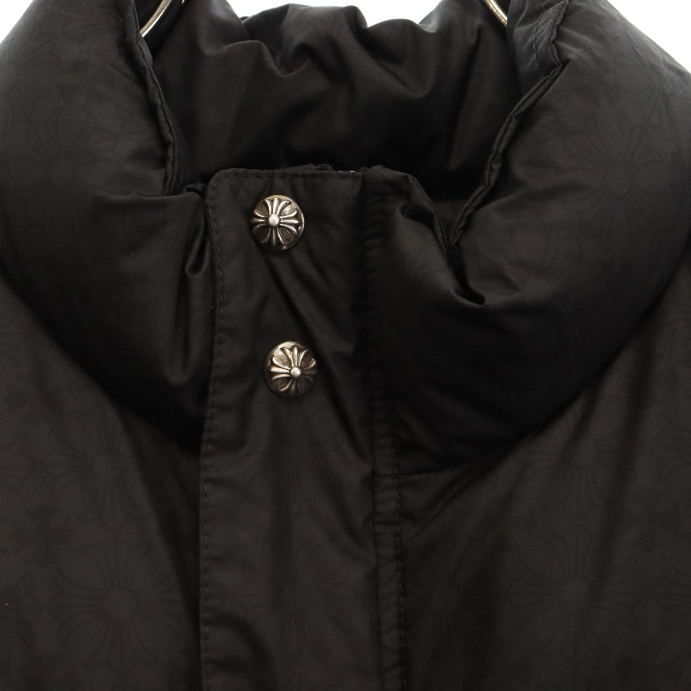 CHROME HEARTS(クロムハーツ) STIFF V2 FBRC CHプラス 総柄クロスボールボタン ダウンジャケット ブラック(国内レシート付き)