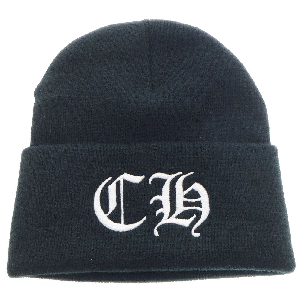 CHROME HEARTS(クロムハーツ) WATCH CAP ワッチキャップ CHロゴ刺繍ビーニー ニットキャップ 帽子 ブラック