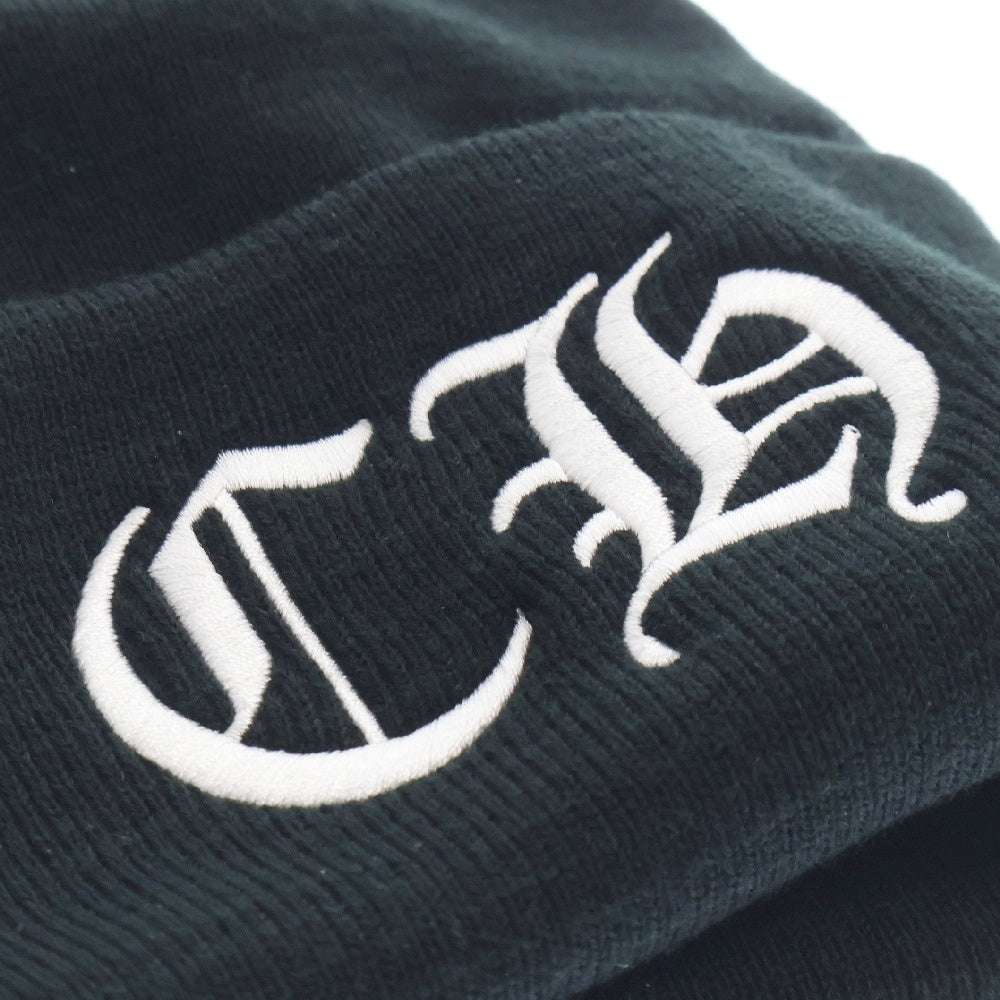 CHROME HEARTS(クロムハーツ) WATCH CAP ワッチキャップ CHロゴ刺繍ビーニー ニットキャップ 帽子 ブラック