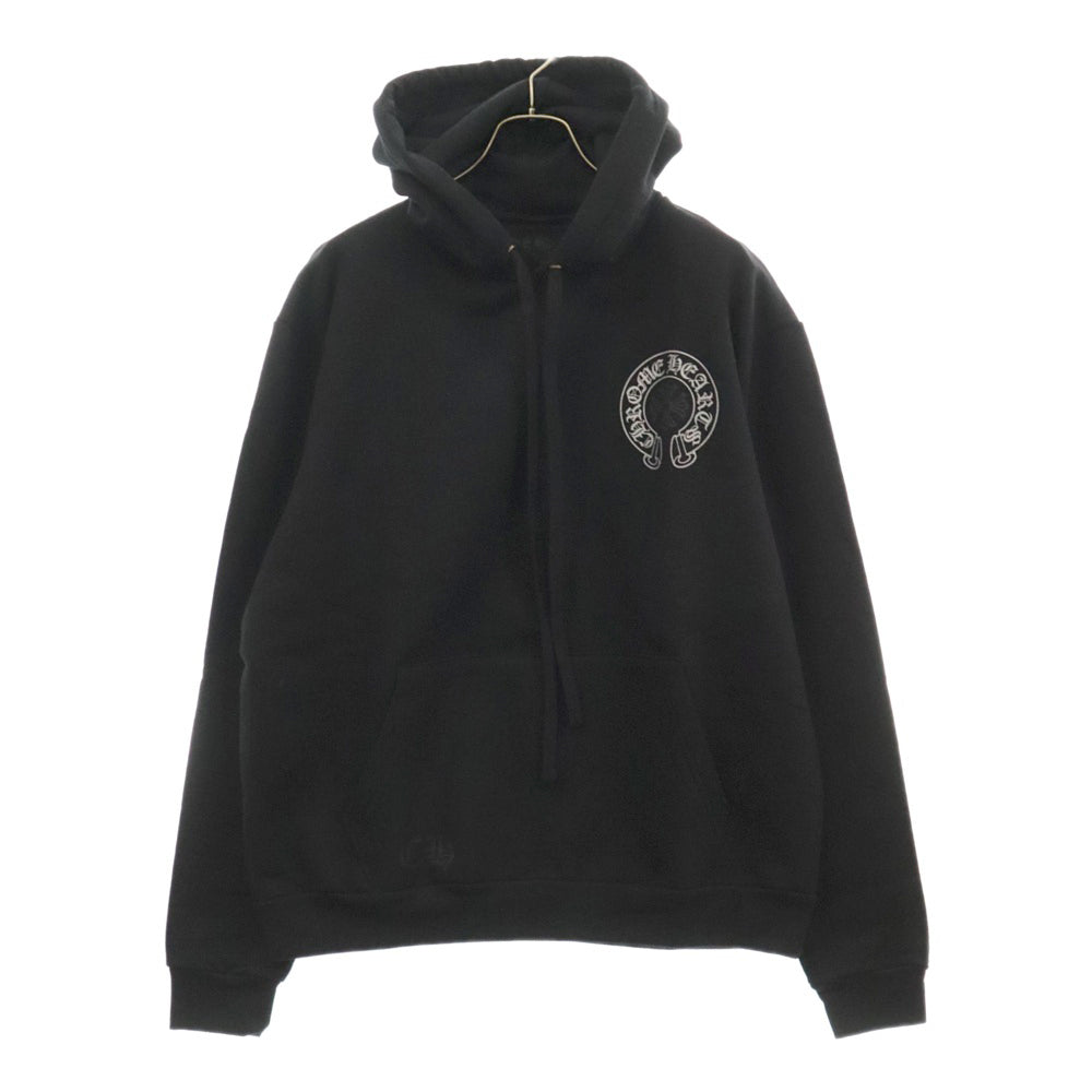 CHROME HEARTS(クロムハーツ) LAS VEGAS HORSESHOE PULLOVER HOODIE ラスベガス限定 ホースシュープリント プルオーバーパーカー ブラック/シルバー