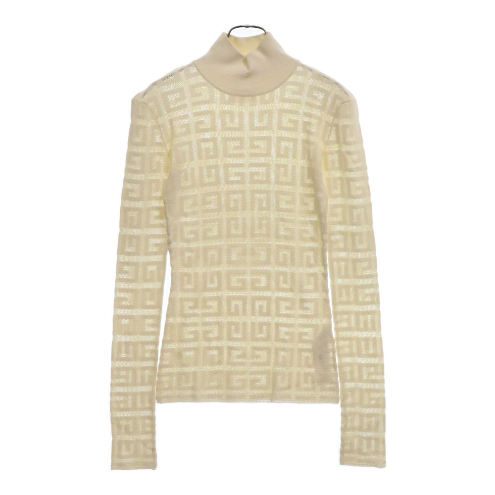 GIVENCHY(ジバンシィ) 23AW 4G Jacquard Sweater 4Gジャガードタートルネックニット レディースBW90DK4ZAQ ホワイト
