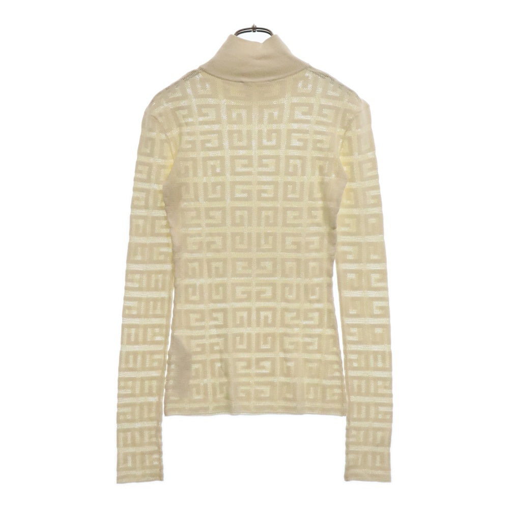 GIVENCHY(ジバンシィ) 23AW 4G Jacquard Sweater 4Gジャガードタートルネックニット レディースBW90DK4ZAQ ホワイト