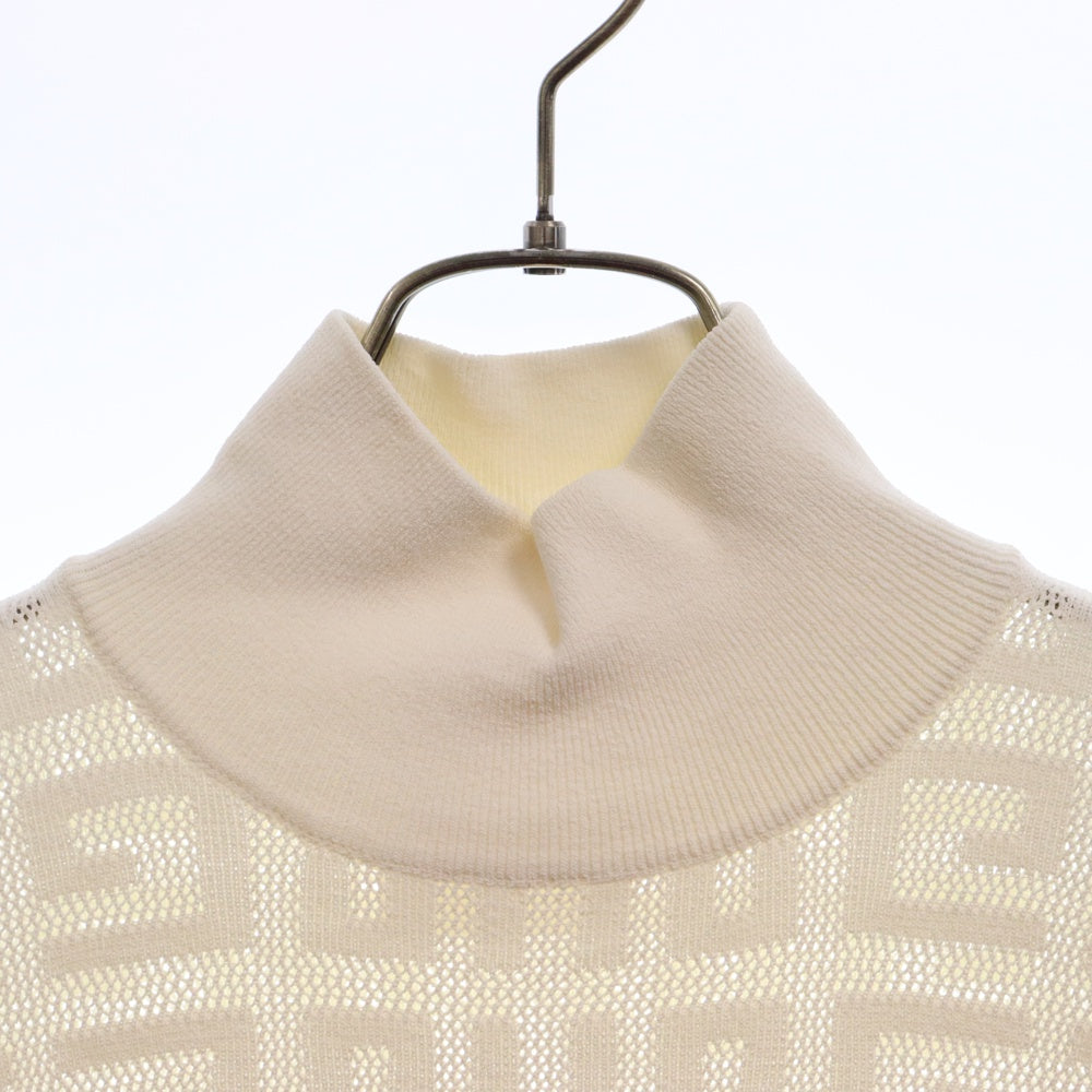 GIVENCHY(ジバンシィ) 23AW 4G Jacquard Sweater 4Gジャガードタートルネックニット レディースBW90DK4ZAQ ホワイト