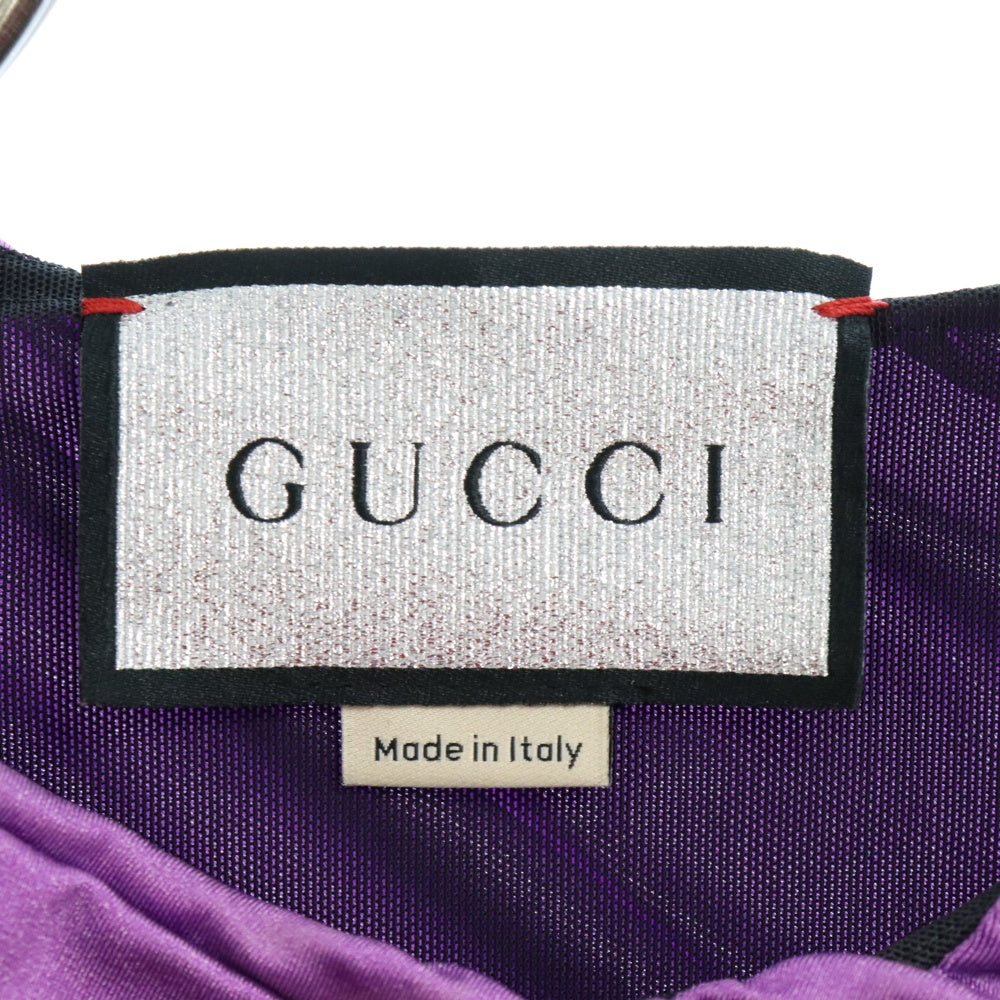 GUCCI(グッチ) ×BALENCIAGA バレンシアガ ギャザー ブリーチ カットソー レディース 677041 ZAH7C パープル