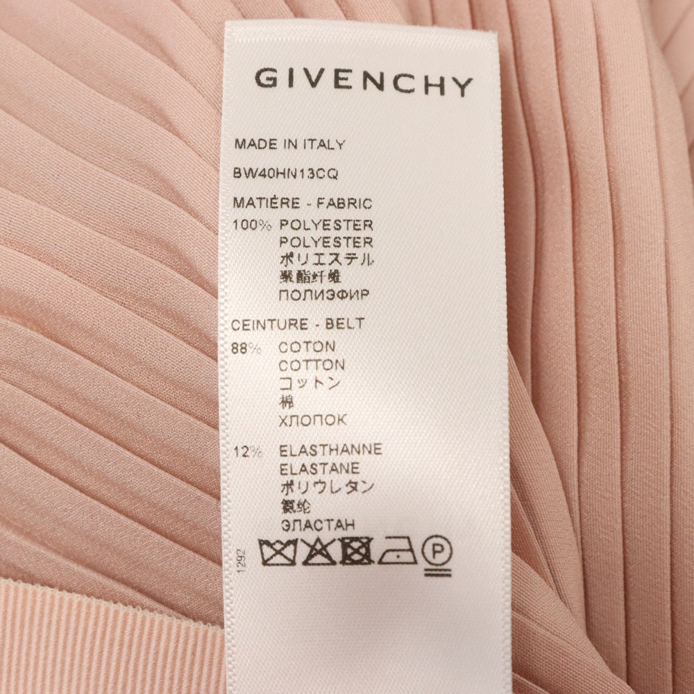 GIVENCHY(ジバンシィ) ロゴ アシンメトリー プリーツスカート レディース BW40HN13CQ ピンク