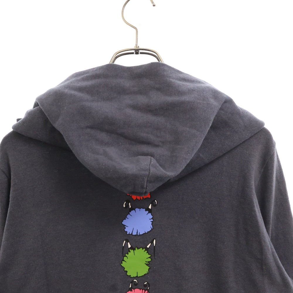 CHROME HEARTS(クロムハーツ) ×MATTY BOY バックプリント ダガージップアップパーカー グレー