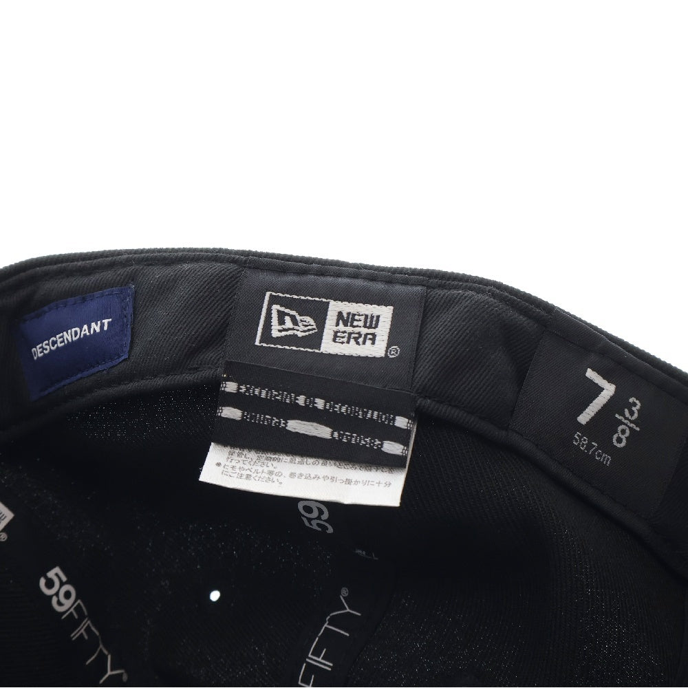 DESCENDANT(ディセンダント) ×New Era ニューエラ ロゴ刺繍ベースボールキャップ ブラック