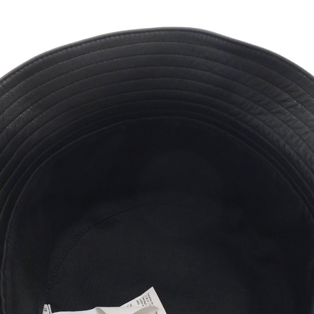 LOEWE(ロエベ) FISHEMAN HAT フィッシャーマン ハット レザーバケットハット ブラック 112.10.010