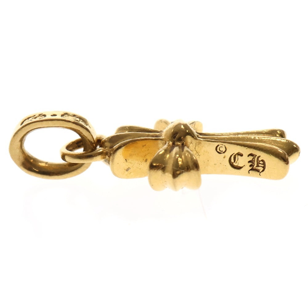 CHROME HEARTS(クロムハーツ) 22K CRS BBYFAT AFTER DMND ベイビーファット アフターPAVEダイヤ チャーム ゴールドネックレストップ