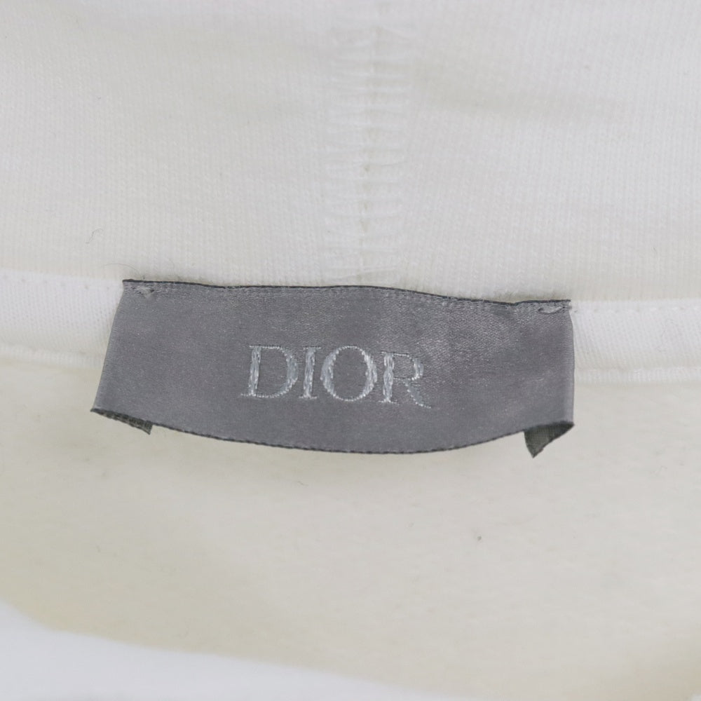 DIOR(ディオール) 21AW ×PETER DOIG フロントロゴ刺繍 プルオーバーパーカー 143J683b0531 ホワイト
