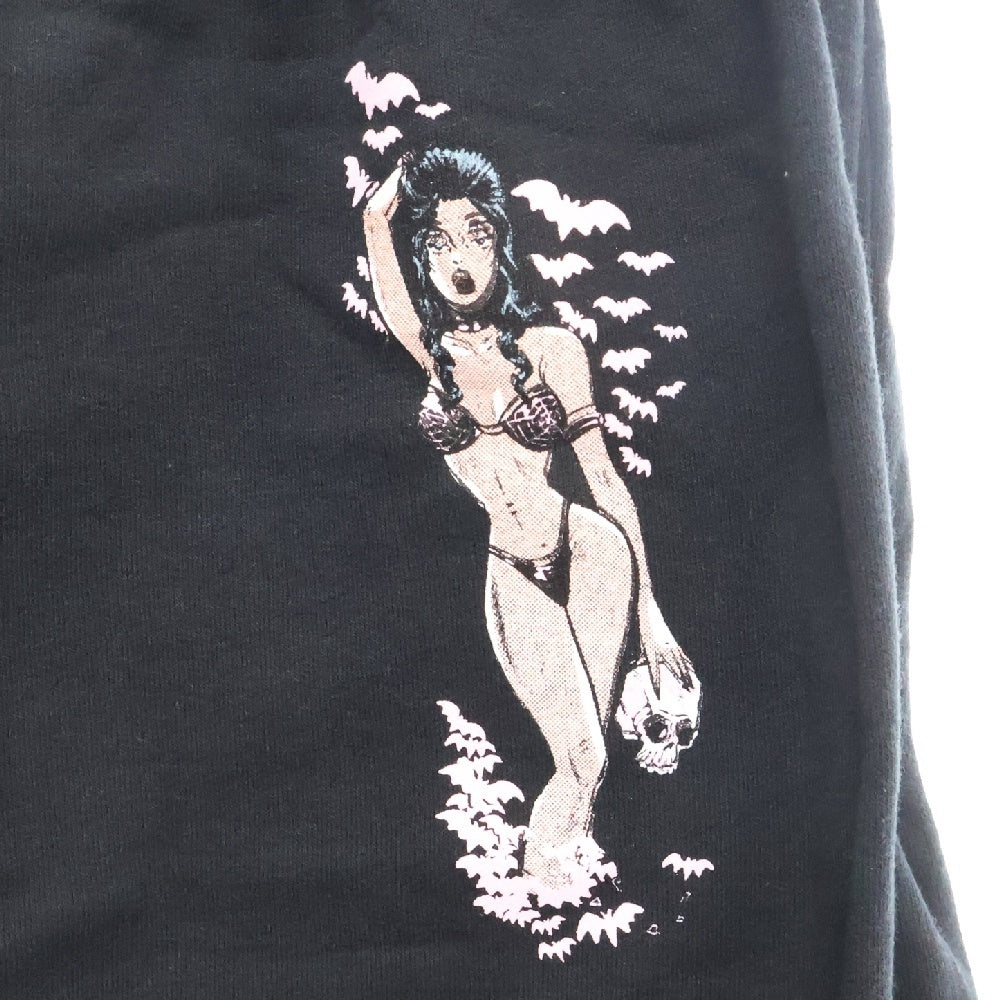 Deadly Doll(デッドリードール) Watermelon Sweatpants ロゴプリントスウェットパンツ ブラック