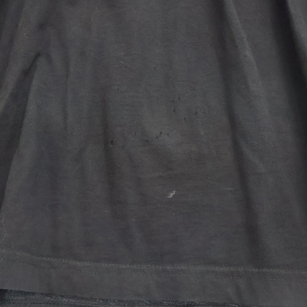CHROME HEARTS(クロムハーツ) Striped Dagger L/S Tee ストライプ柄 両面プリント クルーネック 長袖Tシャツ ブラック/イエロー/レッド