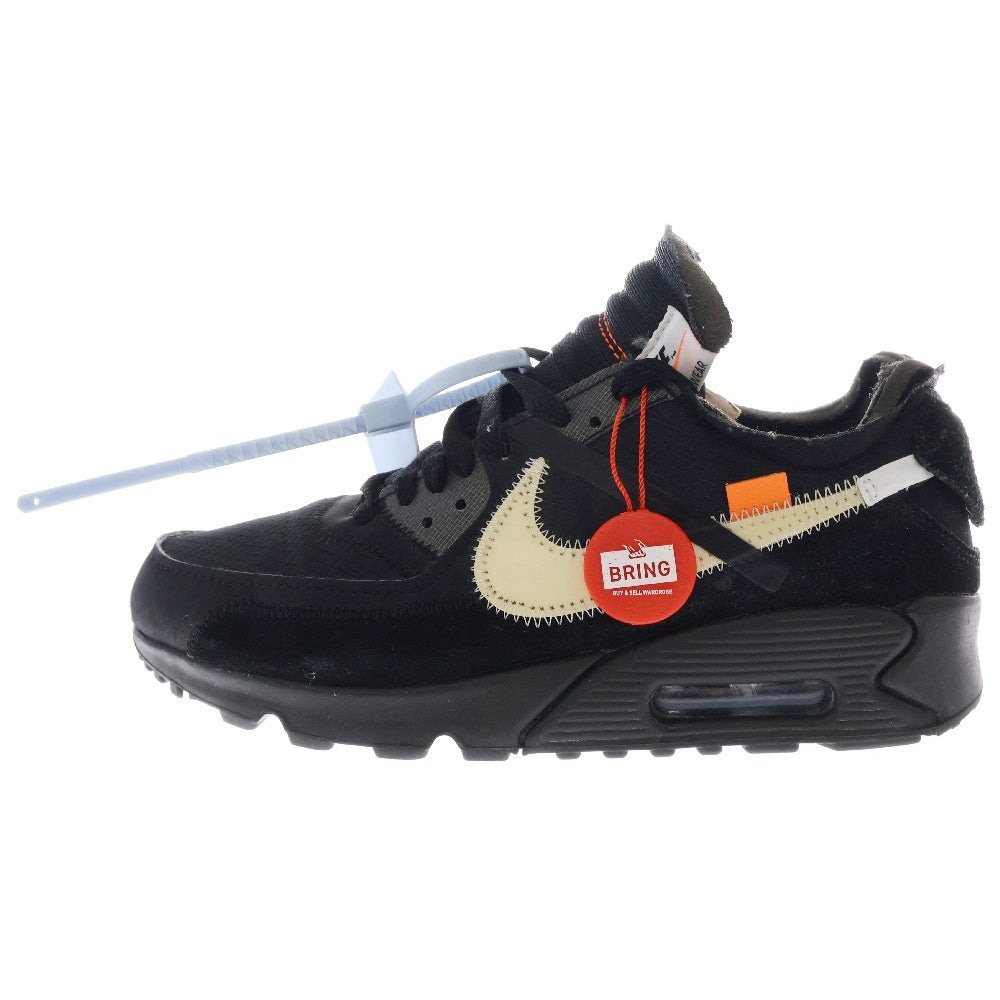 NIKE(ナイキ) ×OFF-WHITE THE 10 AIR MAX 90 オフホワイト ザテン エアマックス ローカットスニーカー ブラック US6.5/24.5cm AA7293-001