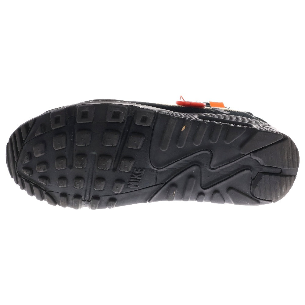 NIKE(ナイキ) ×OFF-WHITE THE 10 AIR MAX 90 オフホワイト ザテン エアマックス ローカットスニーカー ブラック US6.5/24.5cm AA7293-001